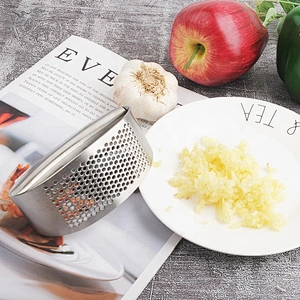 New design hot selling easy to use stainless steel garlic press
