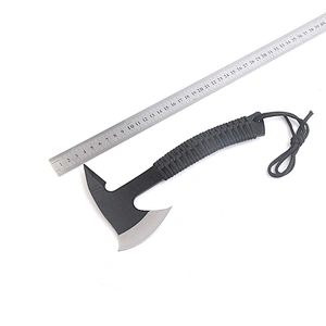 New design hot selling stainless steel outdoor survival hatchet with nylon string handle
