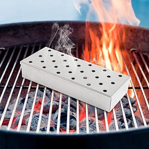 Barbecue Outdoor Grill Smoker Box  Wood Chip Smoker Box For Grill