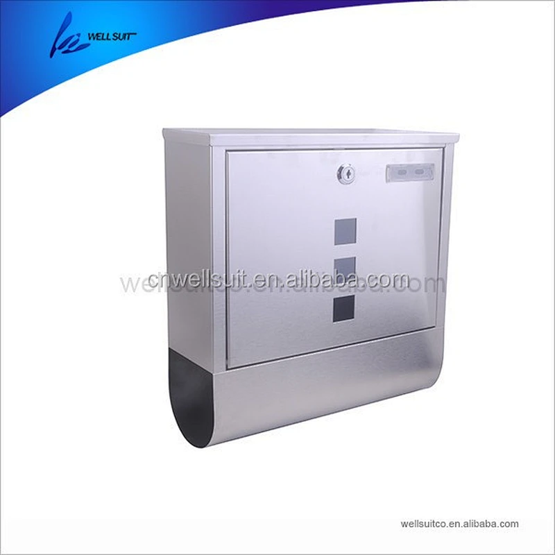 Wholesale good quality outdoor waterproof mail box metal stainless steel box