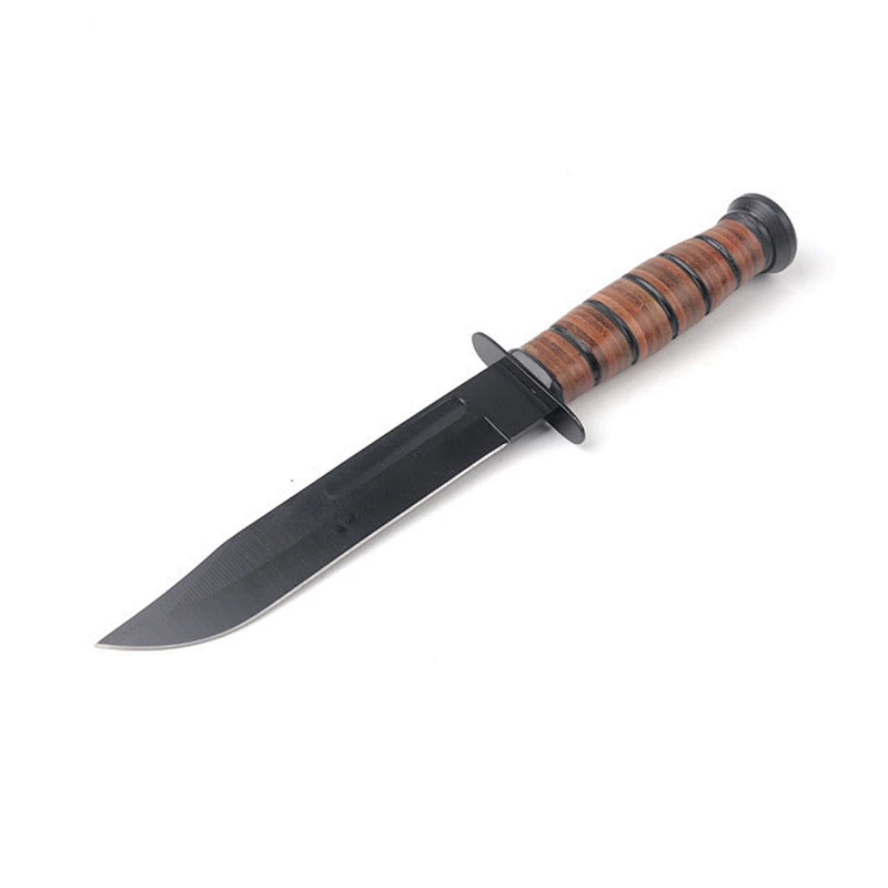 Best selling  camping Hunting Knife with leather handle