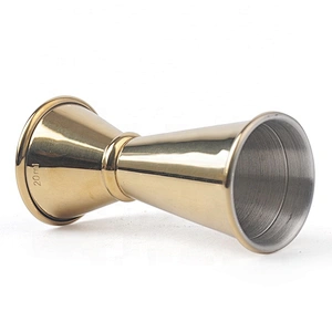 metal  measuring price  mini stainless steel slim double bell  custom bar jigger