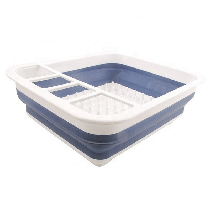 BPA Free Heat Resistant Drainer Steam Basket Kitchen Collapsible Colander with Handle