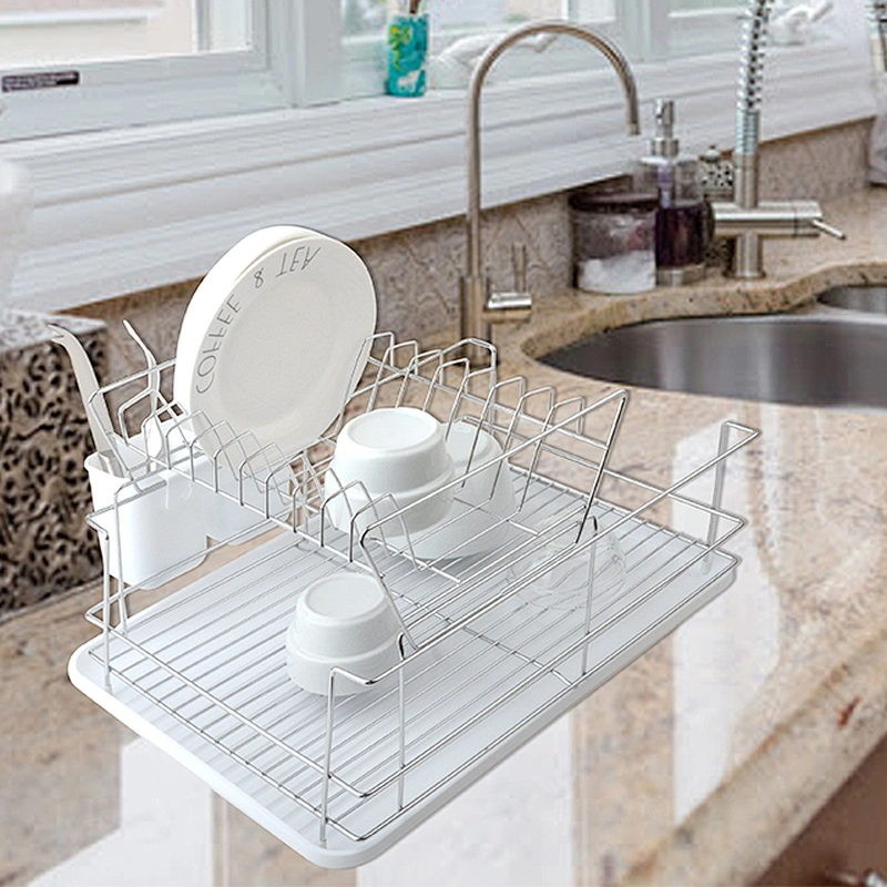 Hot selling metal wire chromed kitchen bowl rack dish rack kitchen tools storage