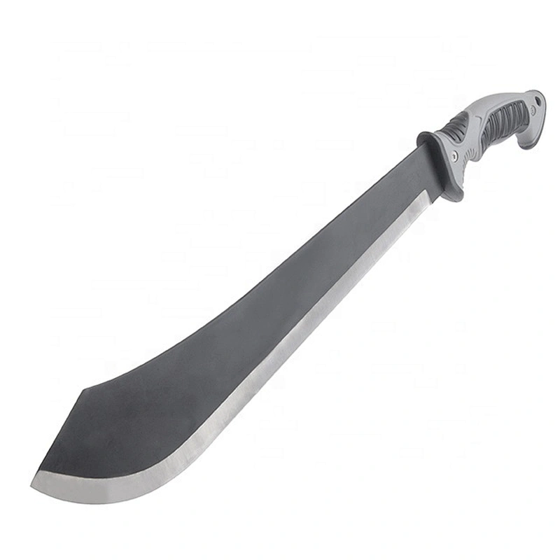 High Quality Black Coating Stainless Steel  Outdoor Survival Knife Machete With Sheath