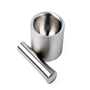 Kitchen grinder stainless steel mortar and pestle set for sale