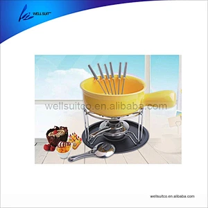 2017 hot selling good quality cheese fondue set