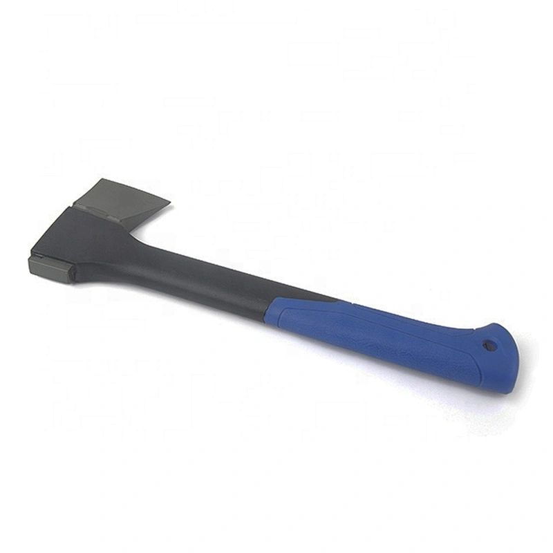 Mini professional survival camping hatchet axe with fiberglass handle