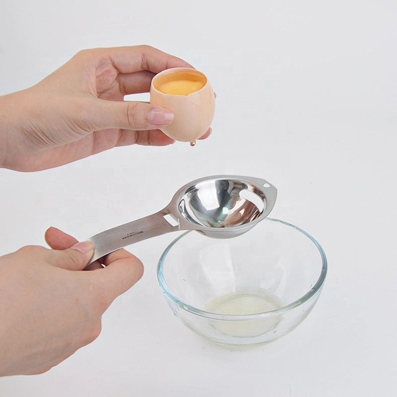 Stainless Steel Egg Separator Long Handle Egg Strainer