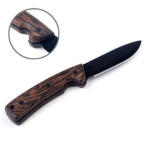 Protective Coating 3Cr13 Stainless Steel Blade Hunting Knife for Outdoor Survival