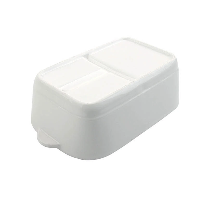 Square shape porcelain dinnerware decal fresh ceramic storage bowl with lids for microwave safe