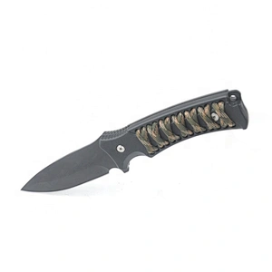 Paracord Handle Stainless Steel Blade Outdoor Camping Survival Knife