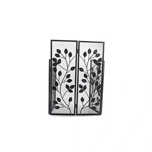 Black Iron Safe Proof Fence Mesh 4 Panel Fireplace Screen