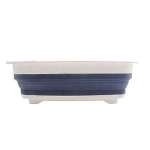 BPA Free Heat Resistant Drainer Steam Basket Kitchen Collapsible Colander with Handle