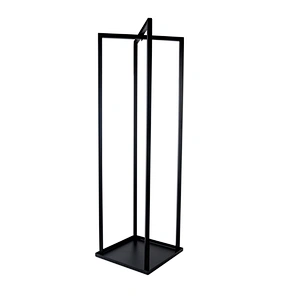 Indoor fireplace accessory metal smart log holder rack wrought iron firewood holder