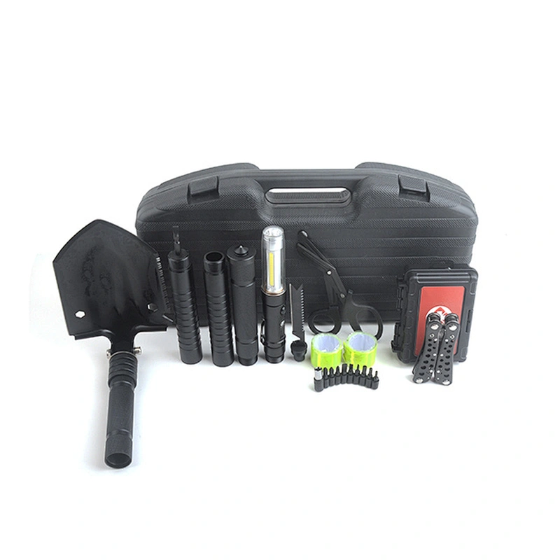 Easy To Carry Outdoor Camping Multi Combination Tools Kit Survival Knife Set with Tool Case