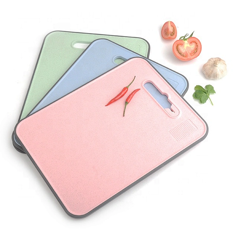 New flexible kitchen plastic cutting board with sharpener