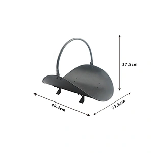 Fireplace Log Holder with Canvas Tote Carrier Firewood Carrier With Handles FireWood Rack