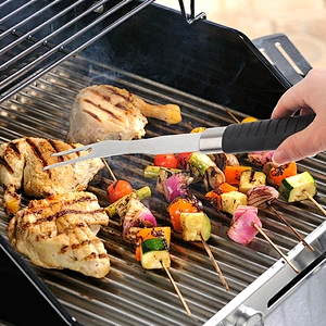 Food grade  stainless steel  barbecue tool sets BBQ utensils  Fork Tongs Spade Barbecue Sets