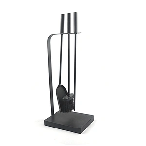 Fireplace accessories  for garden outdoor fireplace with stand wooden holder