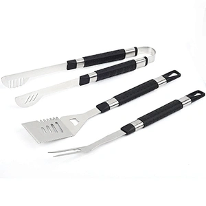 Factory  stainless steel  barbecue tool sets BBQ utensils  Fork Tongs Spade Barbecue Sets
