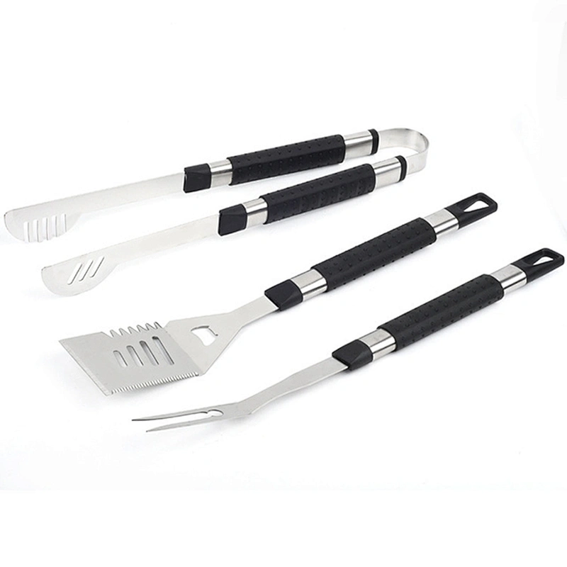 Factory  stainless steel  barbecue tool sets BBQ utensils  Fork Tongs Spade Barbecue Sets