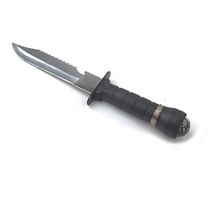 Multifunctional camping hunting outdoor knife with compass