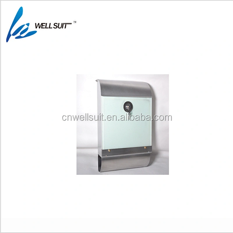 City new wall mounted mail boxes Modern Rust Proof stainless steel boxes mailing boxes,