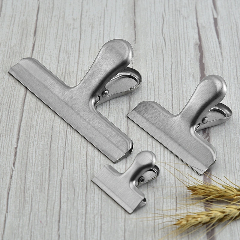 Hot selling good quality stainless steel hot food bag seal clip