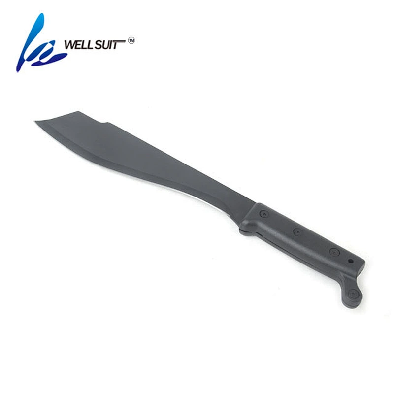 Black Fixed Blade Survival Outdoor Machete with Sheath