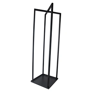 Indoor fireplace accessory metal smart log holder rack wrought iron firewood holder