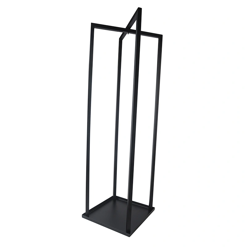 Indoor fireplace accessory metal smart log holder rack wrought iron firewood holder