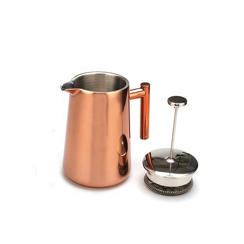 New design hot selling stainless steel copper plating tea pot