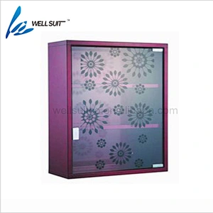 Glass door wall hanging stainless steel medicine chest for home and hospital