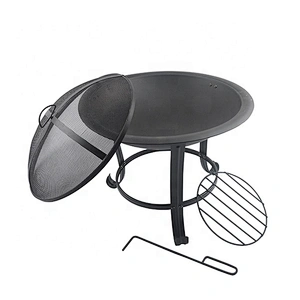 Steel outdoor garden round camping fire pit fire basket