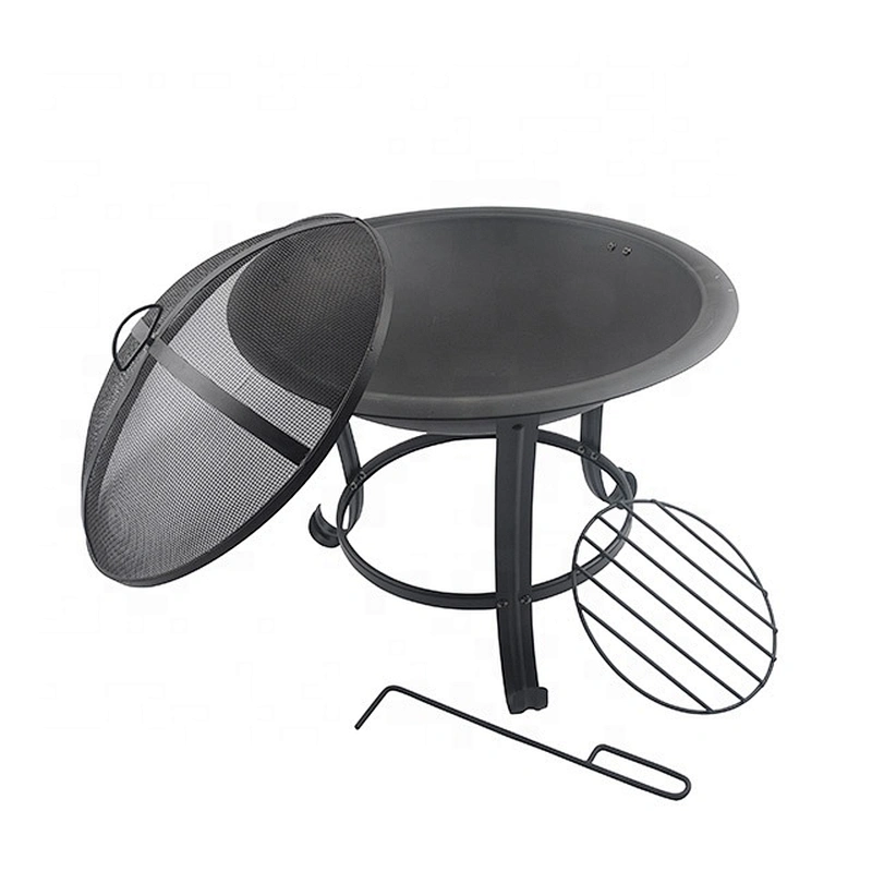 Steel outdoor garden round camping fire pit fire basket