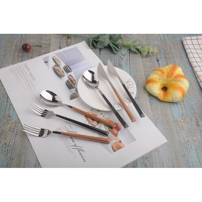 extra thick solid 18/8 stainless steel flatware set silverware dinner utensils cutlery set for restaurant home