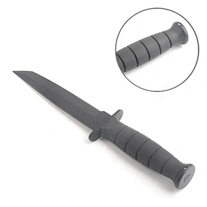 Black Painting Stainless Steel Outdoor Camping Survival Hunting Knife with Sheath
