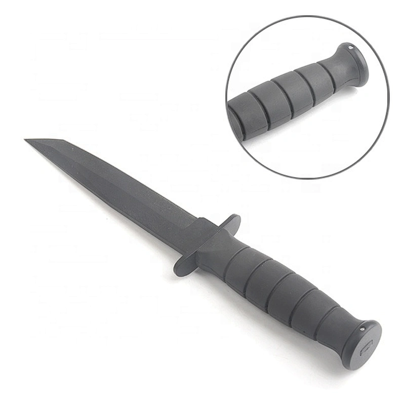 Black Painting Stainless Steel Outdoor Camping Survival Hunting Knife with Sheath