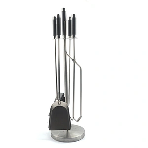 4 Piece Stainless Steel  Fireplace Tool Set