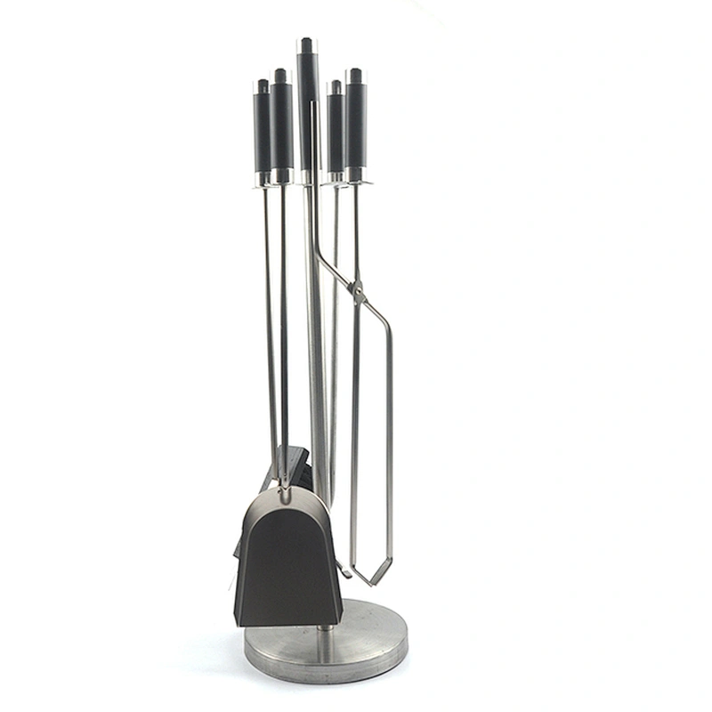 4 Piece Stainless Steel  Fireplace Tool Set