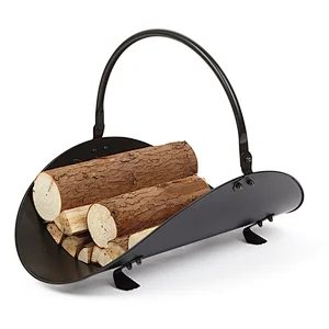 Fireplace Log Holder with Canvas Tote Carrier Firewood Carrier With Handles FireWood Rack