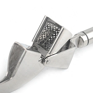 Easy use kitchen gadget garlic mincer press stainless steel ginger garlic presser