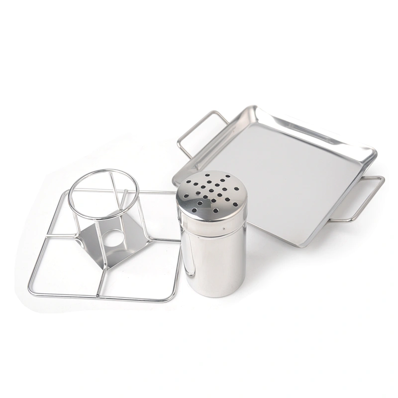 Vegetable Wok Nonstick Grill Basket BBQ Beer Can Chicken Roaster