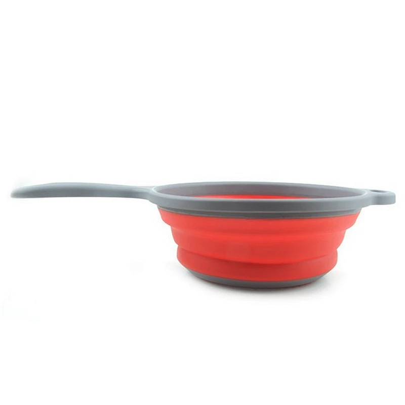 BPA Free Eco Kitchen Draining Basket Strainer Collapsible Silicone Colander for Kitchenware accessories