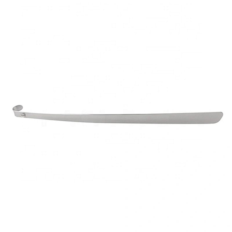 High quality durable novelty long handlel stainless steel metal shoe horn