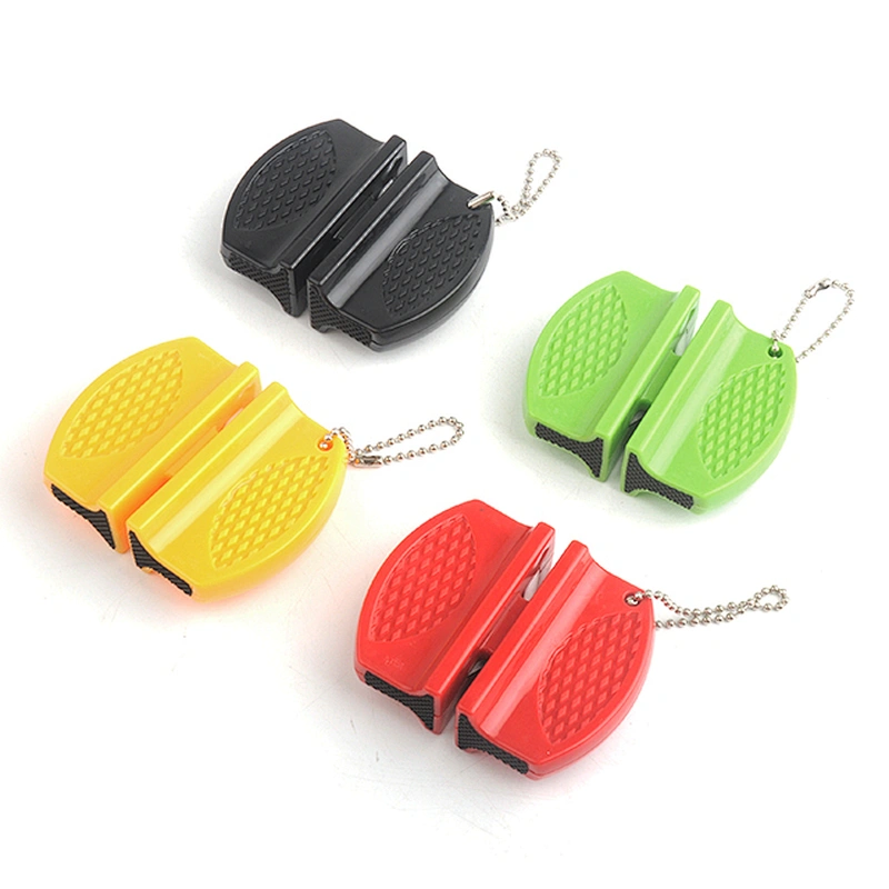 Professional Small Portable Manual 2 Stage Ceramic Chef Knife Sharpener for Kitchen