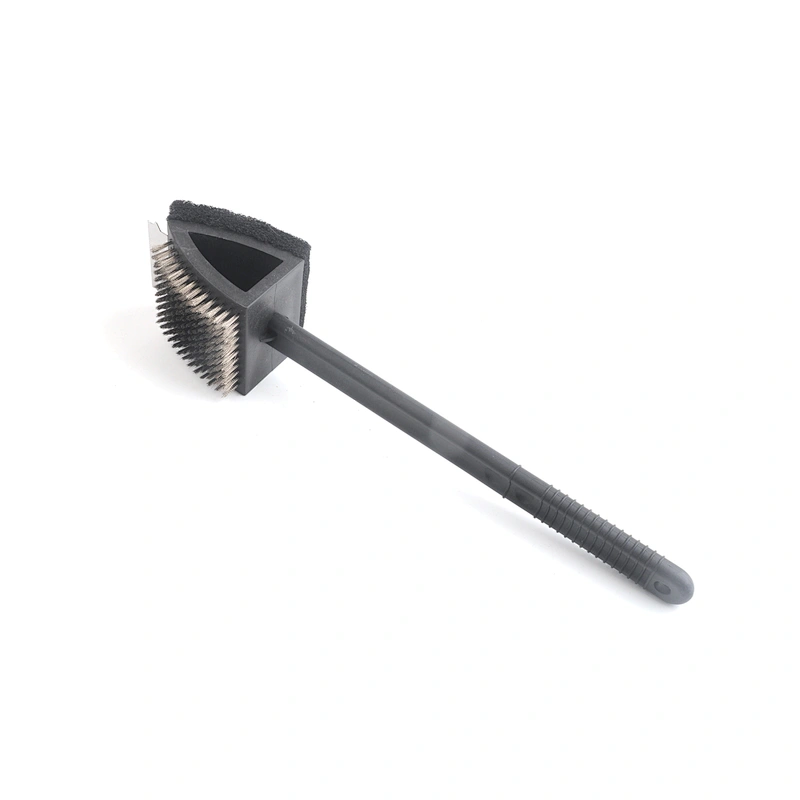 Best selling multifunction steel wire bbq tools brush professional barbecue grill brush and scraper