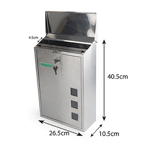 mailbox outdoor stainless steel mailbox wall mounted