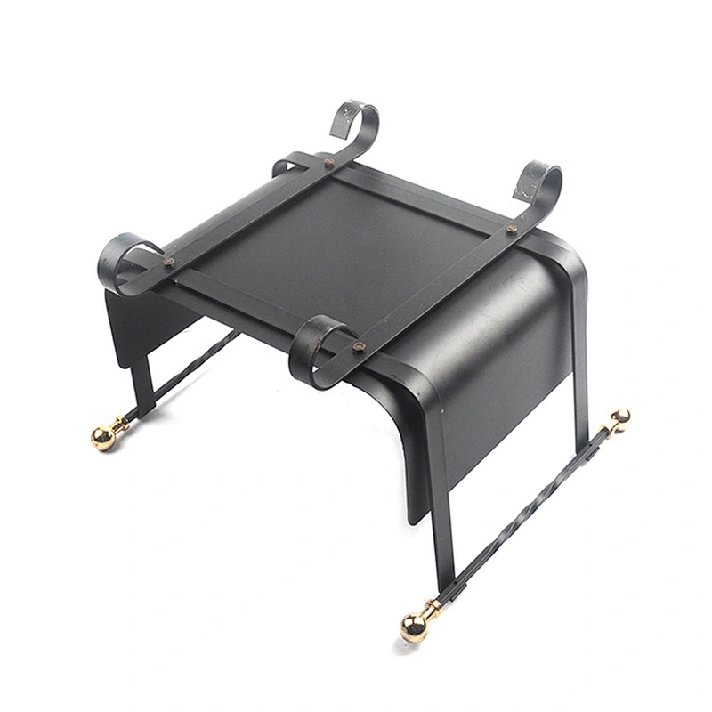 Black firewood cut wood rack holder Decorative Metal Outdoor Indoor Log Bin Storage for Fireplace set and Wood Stove